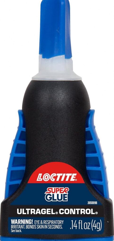 Loctite Ultra Gel Control Super Glue, Rubberized Adhesive for Household Repairs (Clear, 0.1 oz, 4 Pack) gpgdb