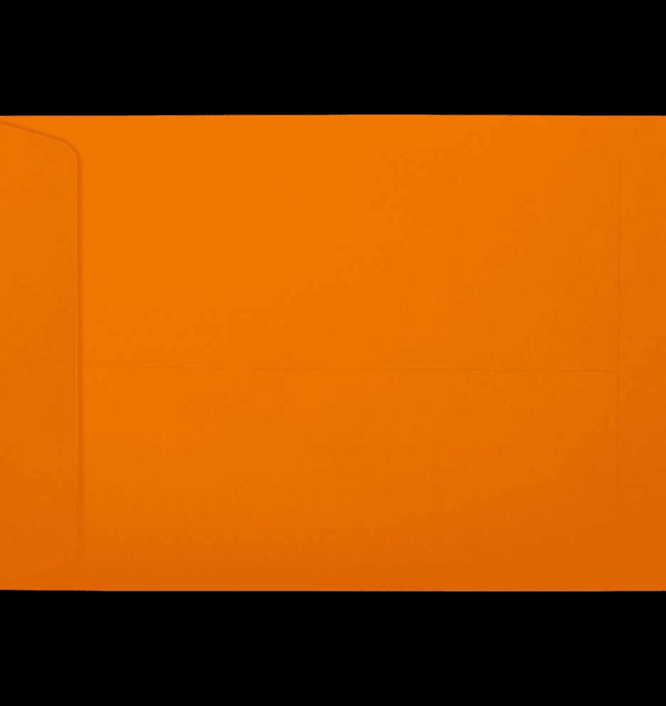Luxpaper Open End Envelopes (Mandarin, 6 in x 9 in, 50 Pack) arbpg