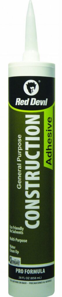 Red Devil 0779 General Purpose Construction Adhesive (White, 28 oz, 6-Pack) genp4