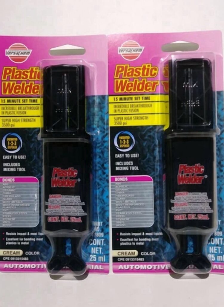 Versachem Plastic Welder Epoxy Adhesive High-Strength Industrial Bonding (Clear, 0.85 fl oz) c46ze