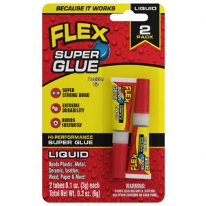 Flex Seal Super Glue Adhesive High-Strength Instant Bond (Clear, 0.2 oz) ejbc8
