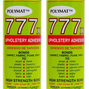 Polymat 777 Heavy Duty Spray Adhesive for Wallpaper and Crafts (2 Pack) dxg3x