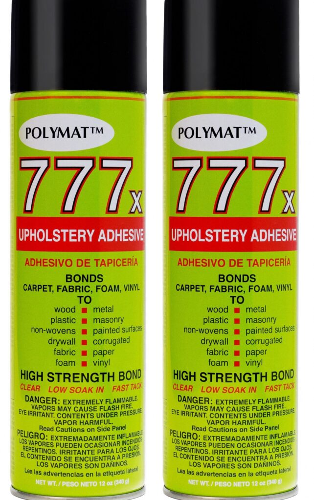 Polymat 777 Heavy Duty Spray Adhesive for Wallpaper and Crafts (2 Pack) dxg3x